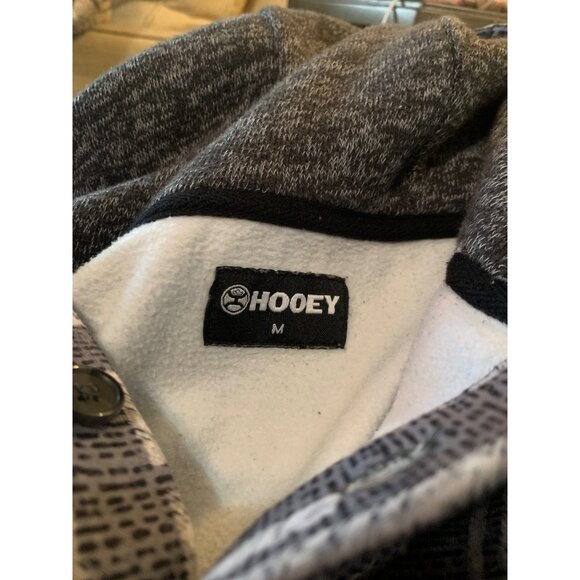 Hooey Hoodie Men's Medium Nomad Gray Geo Aztec Western Pullover Outdoors - Picture 7 of 7